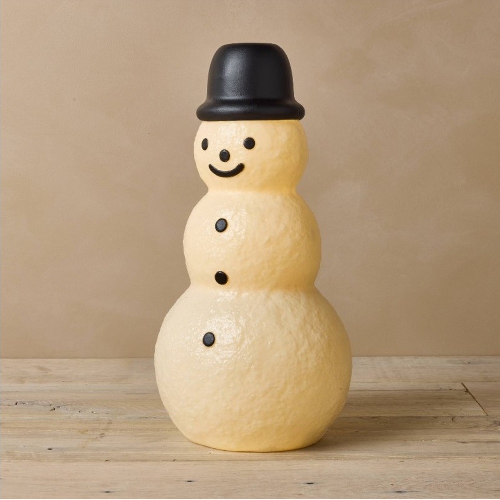 Snowman with Black Hat John Derian x Target Lit Blow Mold Limited Edition